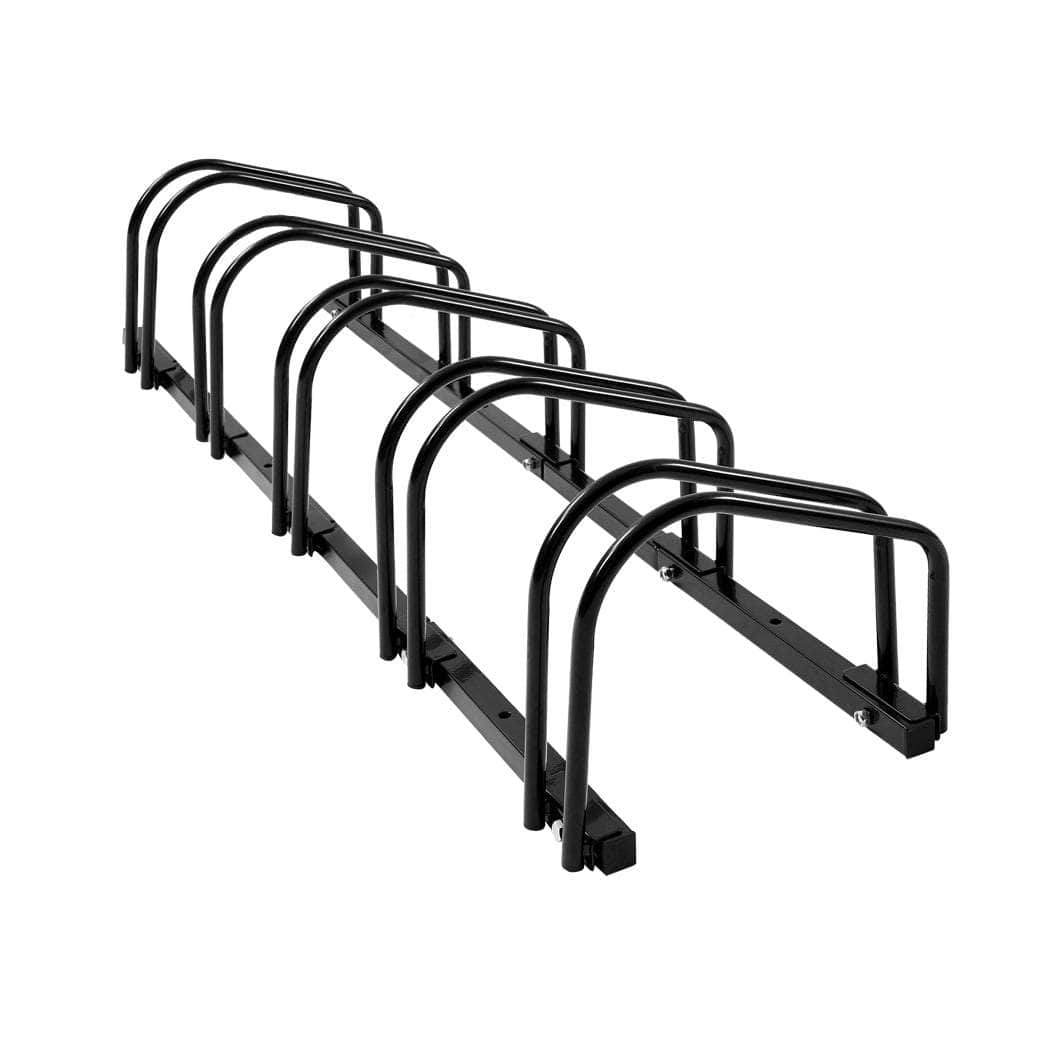 5 Bikes Stand Bicycle Bike Rack Floor