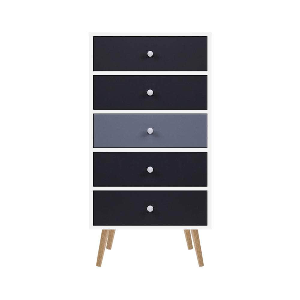 5 Chest Of Drawers - Bonds White