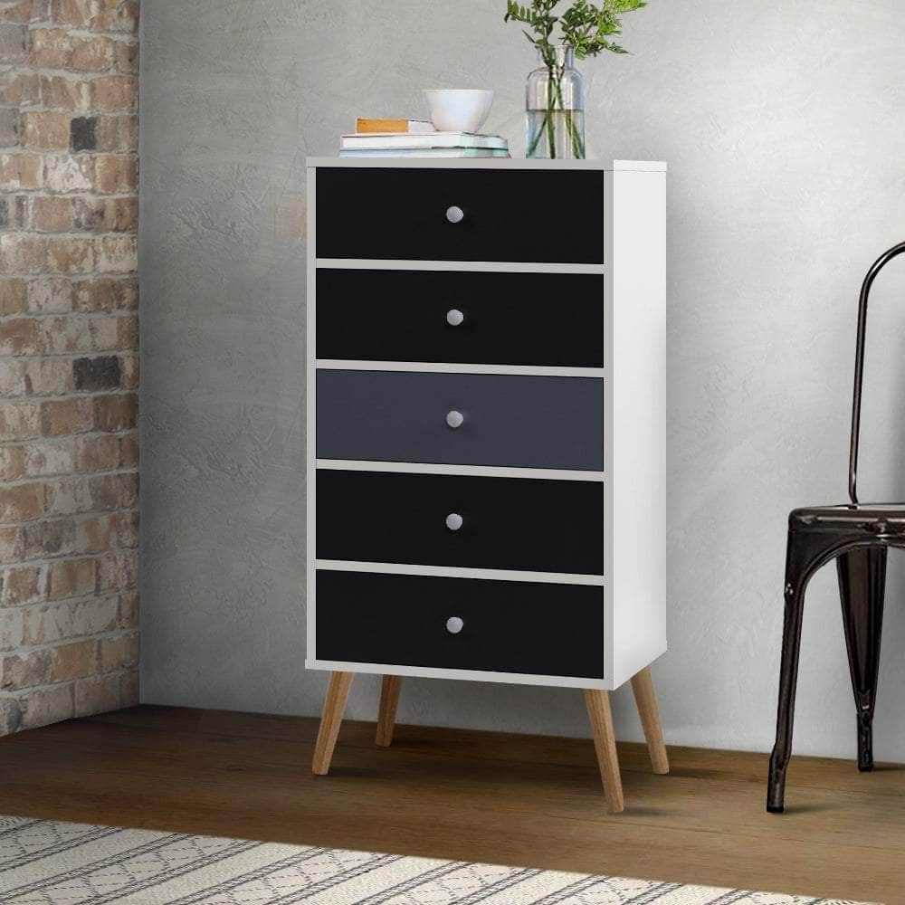 5 Chest Of Drawers - Bonds White