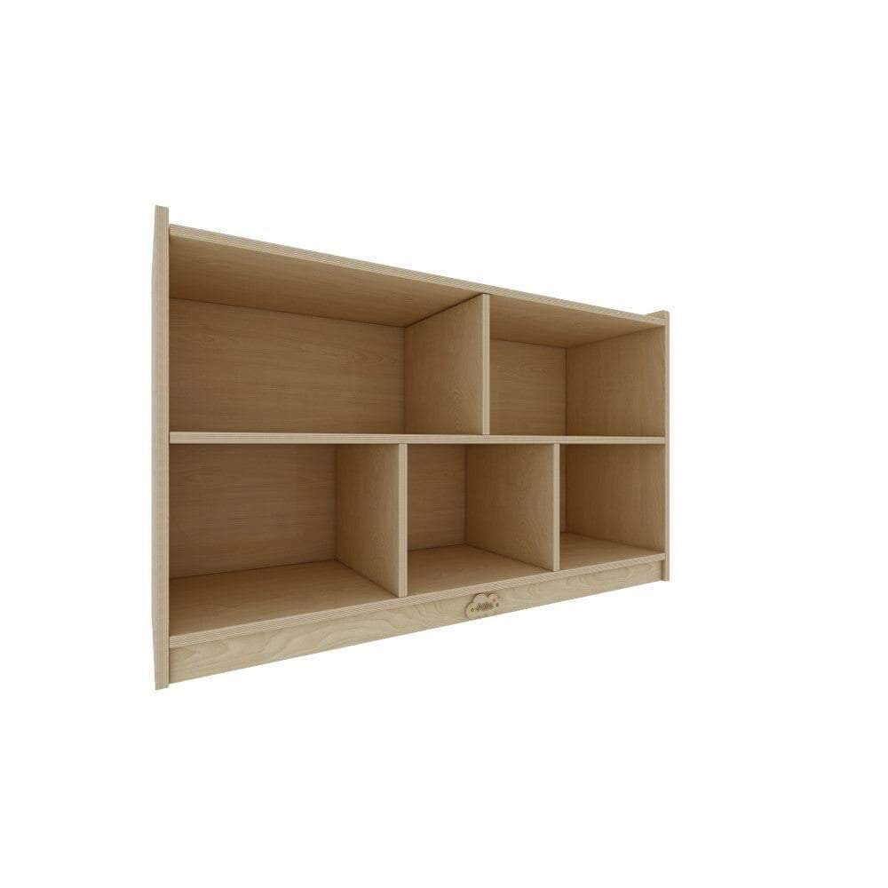 5 Cubby Cabinet Kids Bookshelf Organiser Storage - H60.5cm