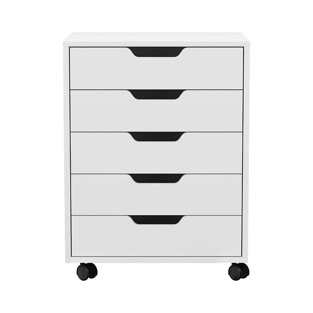 5-Drawer Filing Cabinet Storage Cabinet Chest of Drawers White