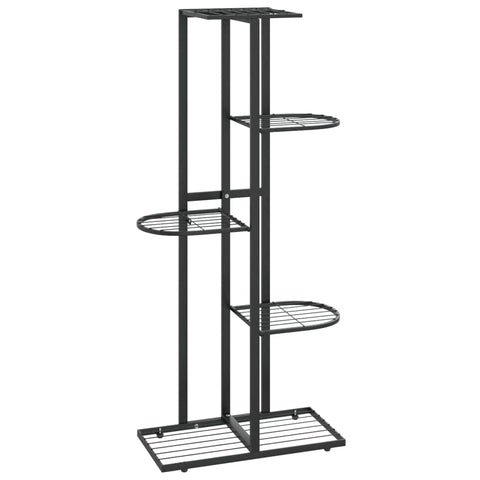 5-Floor Flower Stand Black Metal