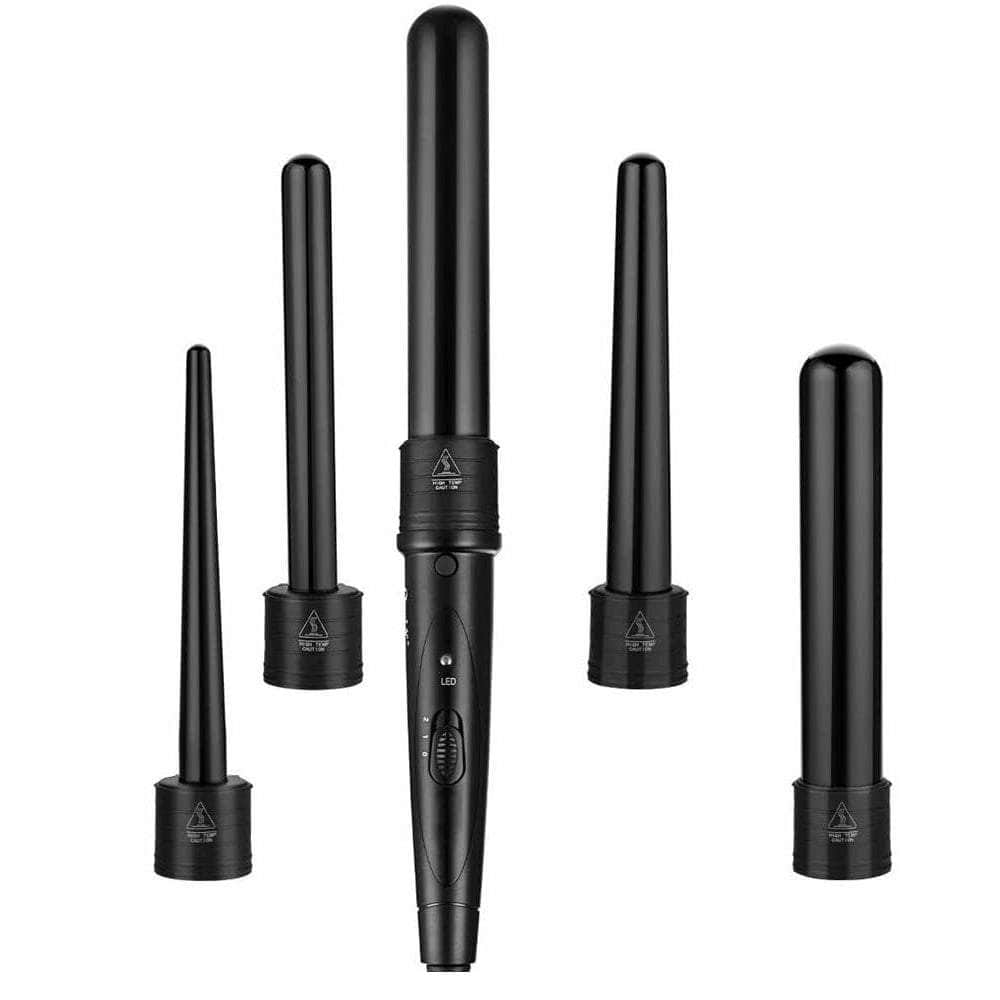 5-In-1 Hair Curler Wand Set Ceramic