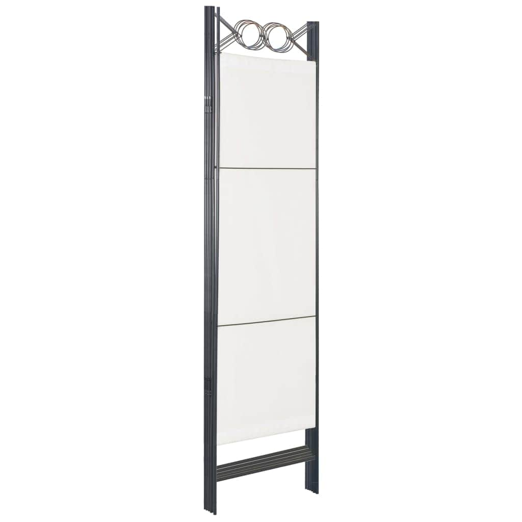 5-Panel Room Divider White