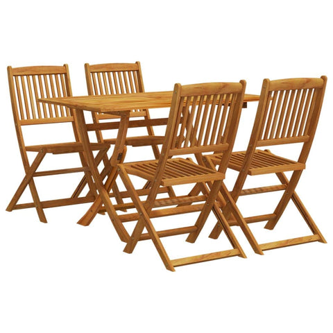 5-Piece Garden Dining Set in Solid Wood Eucalyptus