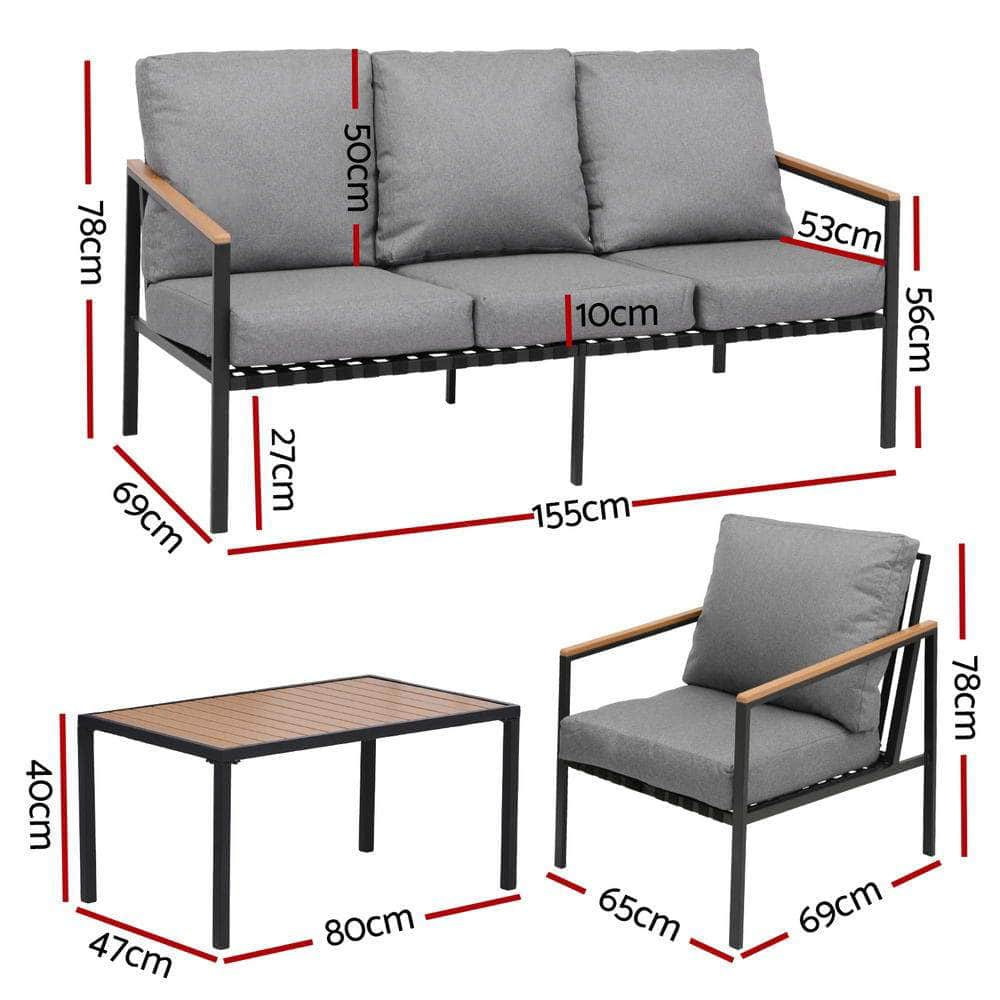 5-Seater Outdoor Sofa Set - Garden Furniture