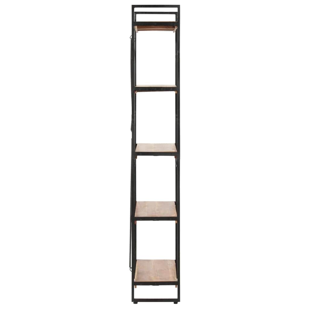 5-Tier Bookcase Solid acacia wood, steel