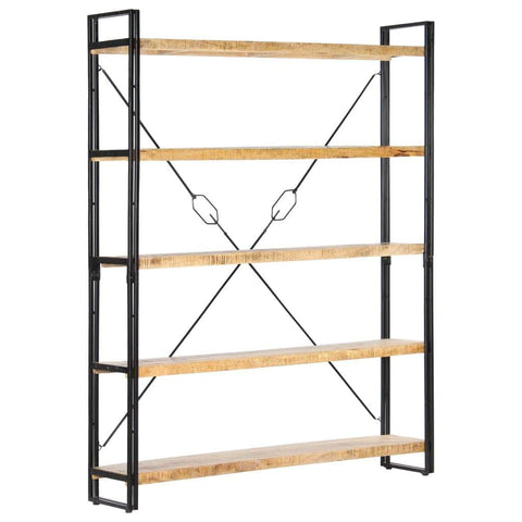 5-Tier Bookcase Solid Mango Wood