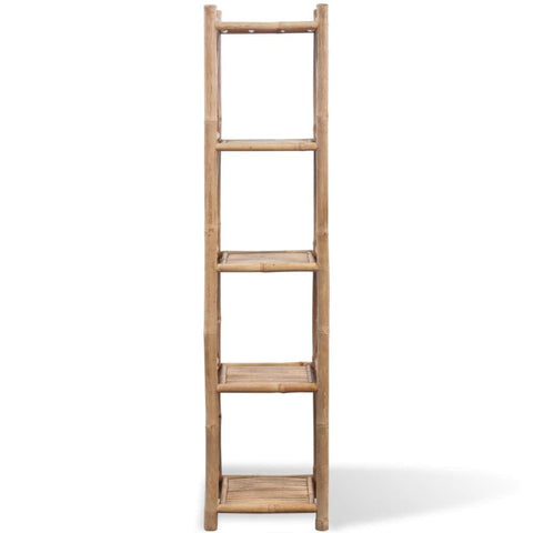 5-Tier Square Bamboo Shelf