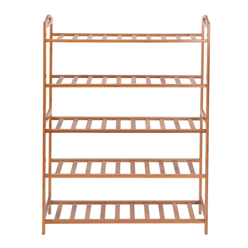 5 Tiers Bamboo Shoe Rack Storage