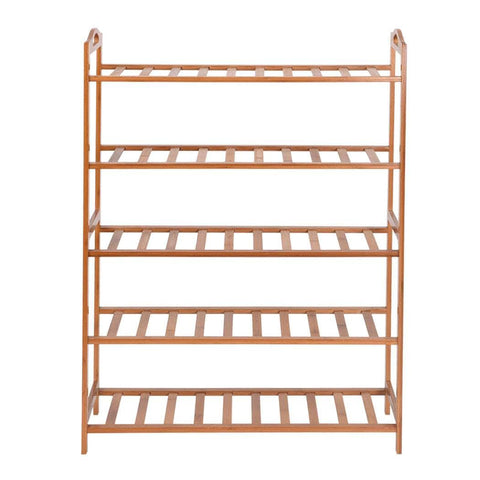 5 Tiers Bamboo Shoe Rack Storage