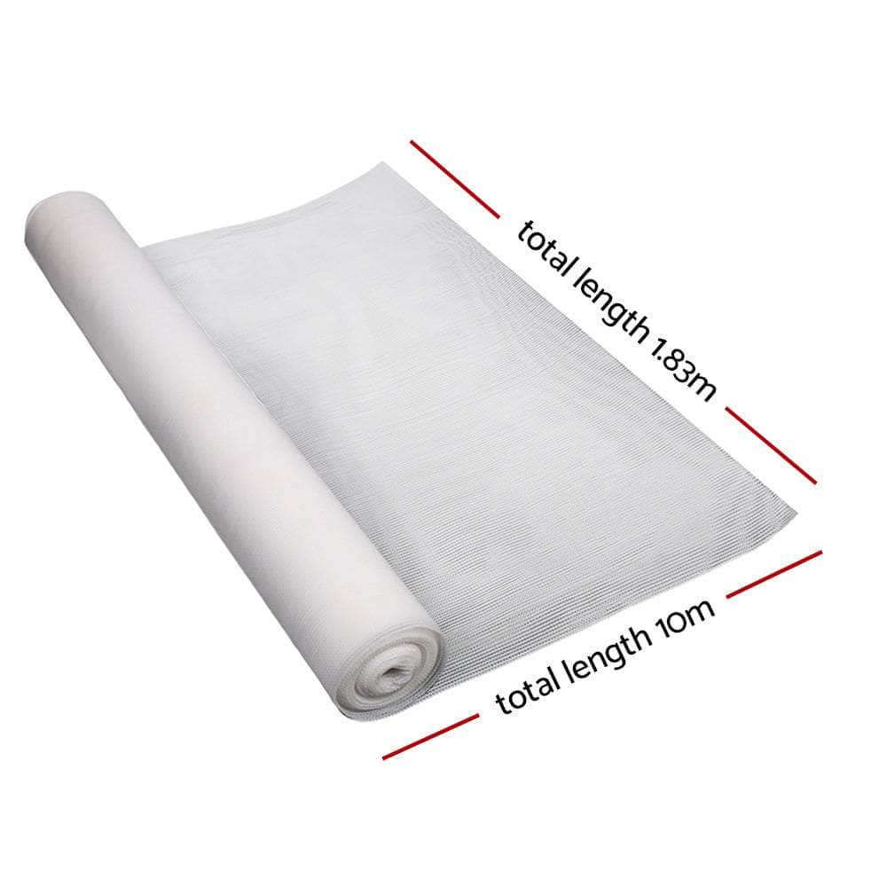 50% Shade Cloth 1.83X10M Shadecloth Wide Heavy Duty White