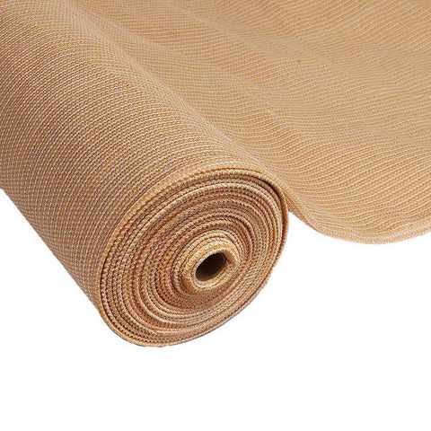 50% Shade Cloth 3.66X20M Shadecloth Sail Heavy Duty Beige