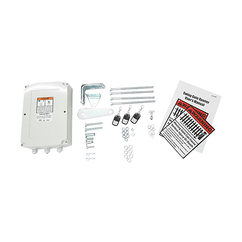 500KG 10W Solar Single Swing Auto Motor Remote Gate Opener