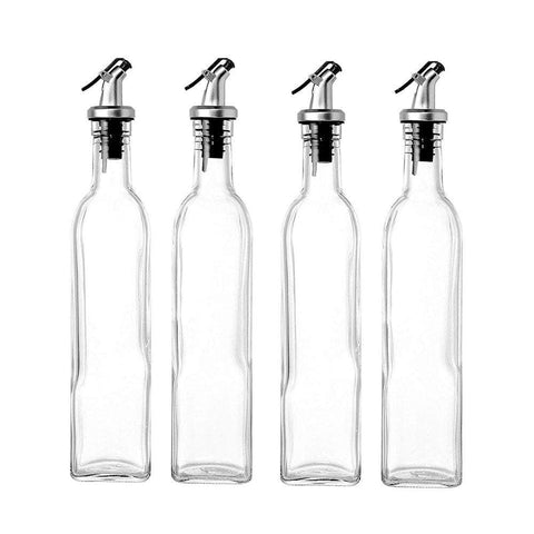 500ml Glass Oil Vinegar Pourer Set 4PCS