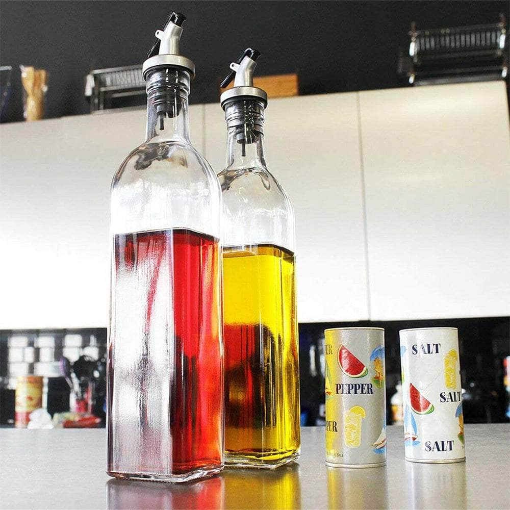 500ml Glass Oil Vinegar Pourer Set 4PCS