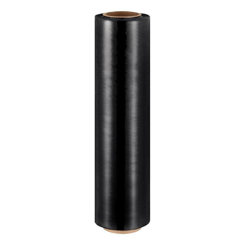 500mm x 400m Black Stretch Film Pallet Shrink Wrap - 1 Roll