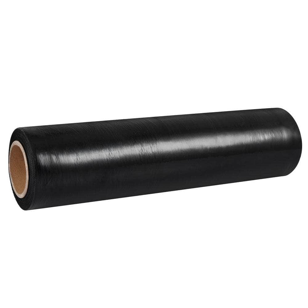 500mm x 400m Black Stretch Film Pallet Shrink Wrap - 1 Roll