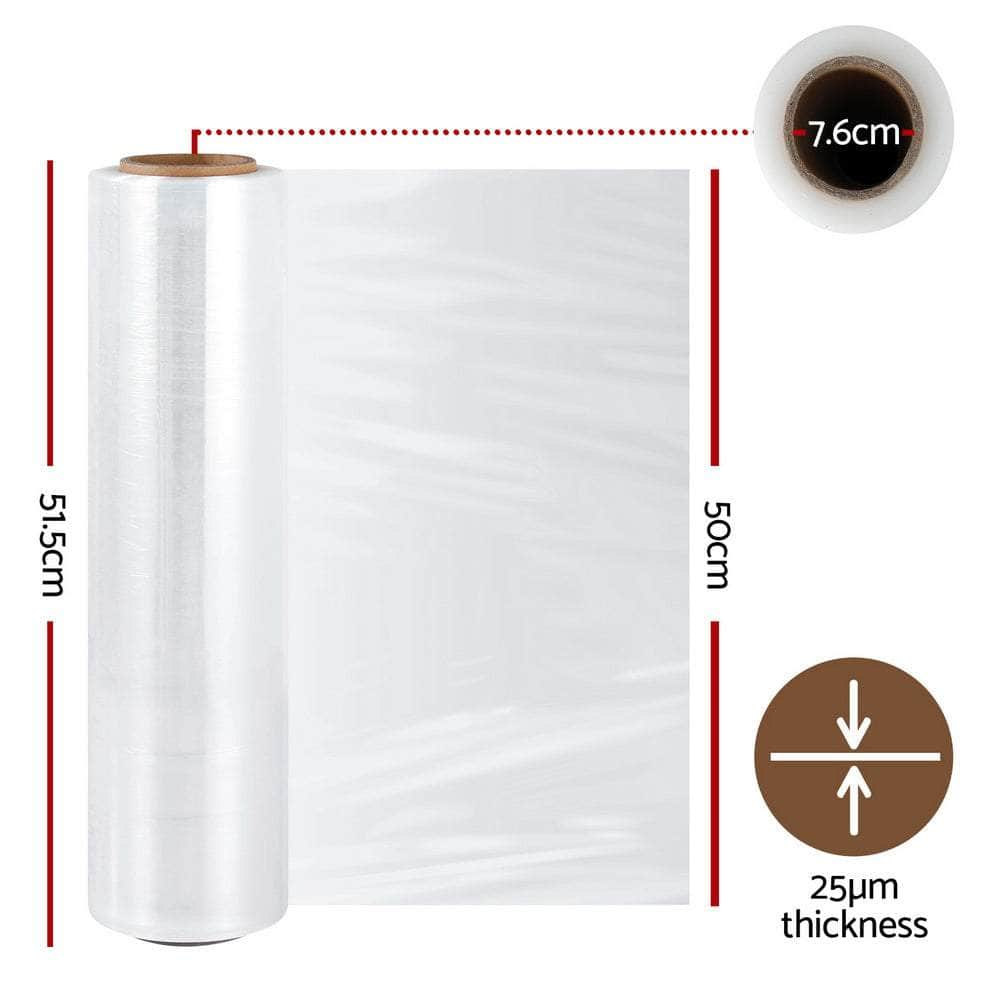 500Mm X 400M Stretch Film Pallet Shrink Wrap 1 Roll Package Use Plastic Clear