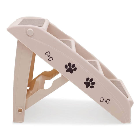 50cm Foldable Pet Step Ladder Stairs - White