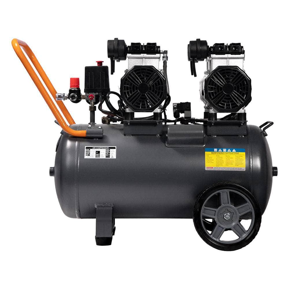 50L Air Compressor 3.0HP Oil-Free Quiet Electric Portable Air Inflator