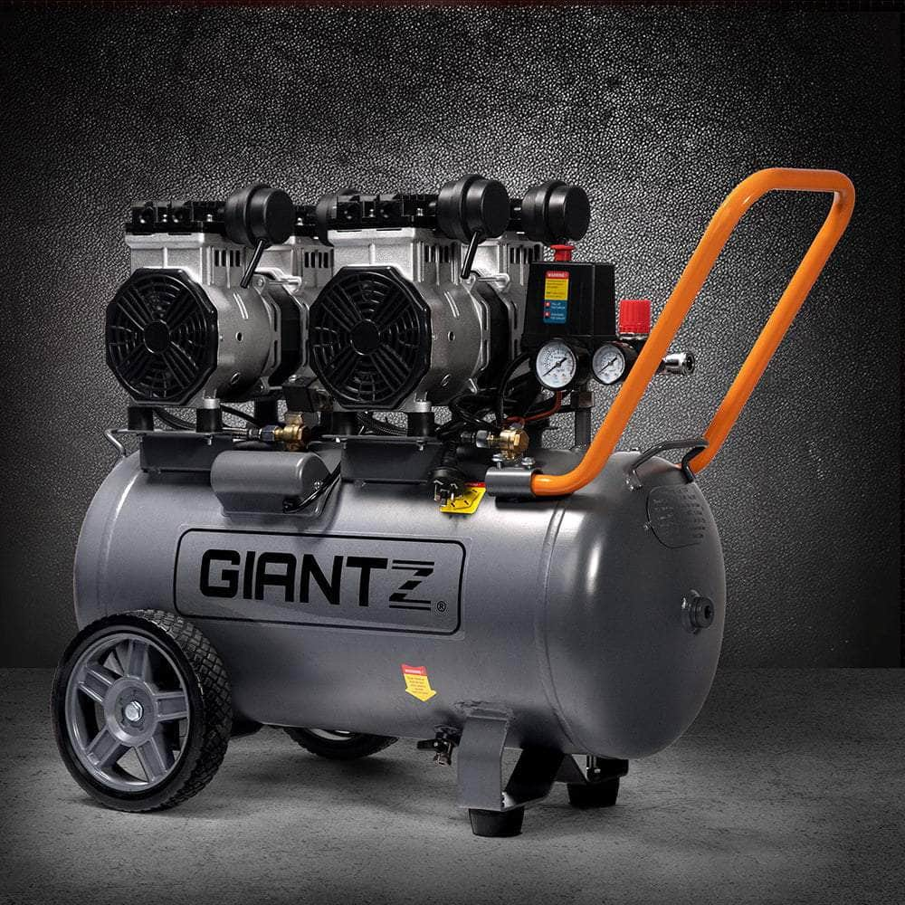 50L Air Compressor 3.0HP Oil-Free Quiet Electric Portable Air Inflator