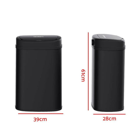 50L Sensor Bin Motion Rubbish Automatic Black