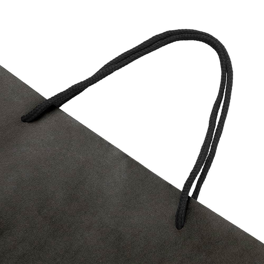 50Pcs Reusable Black Paper Gift Bags