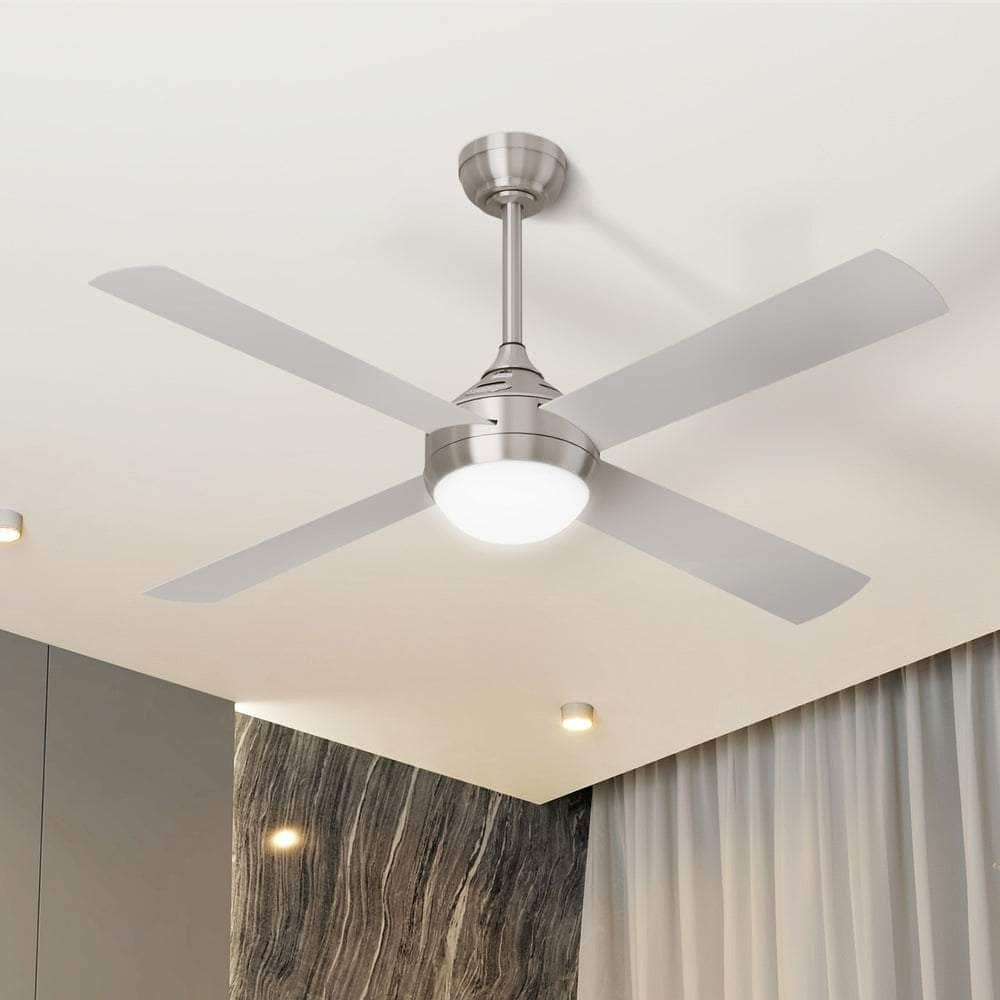 52'' AC Ceiling Fan with Light Remote Control 4 Blades