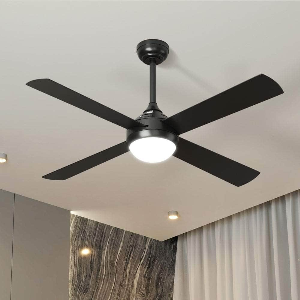 52'' Ceiling Fan AC Remote Control Timer 4 Blades