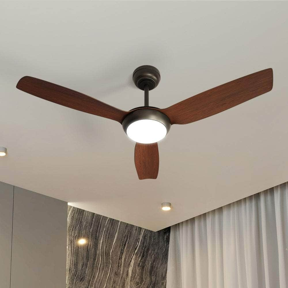 52" Ceiling Fan with Light DC Remote Control 5 Speed