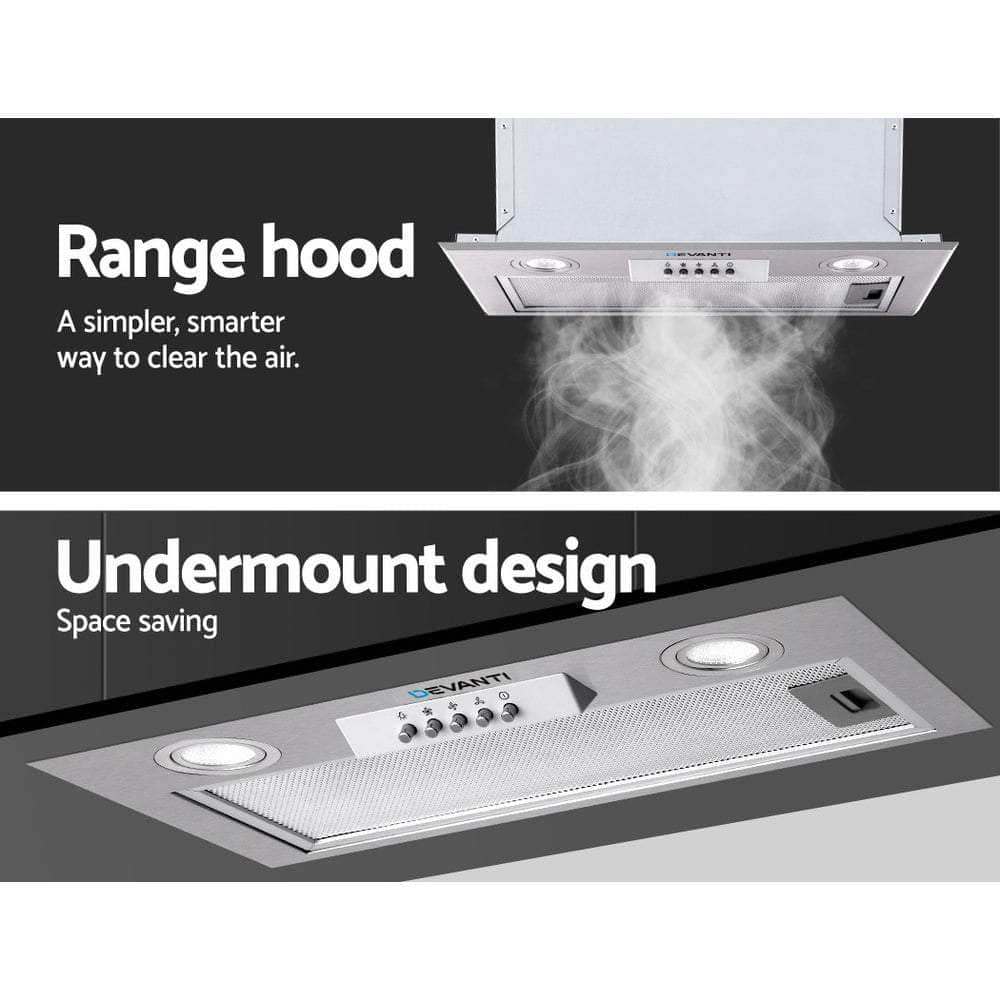 520mm Range Hood 52cm Rangehood Stainless Steel