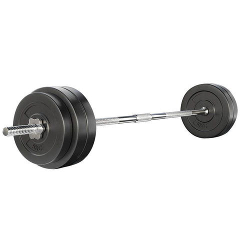 58Kg Barbell Set Weight Plates Bar Lifting Bench 168Cm