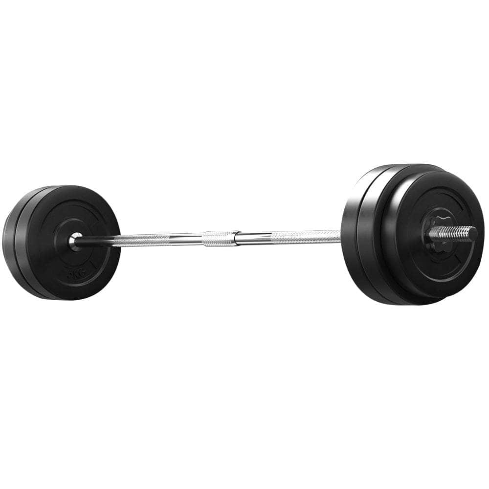 58Kg Barbell Set Weight Plates Bar Lifting Bench 168Cm