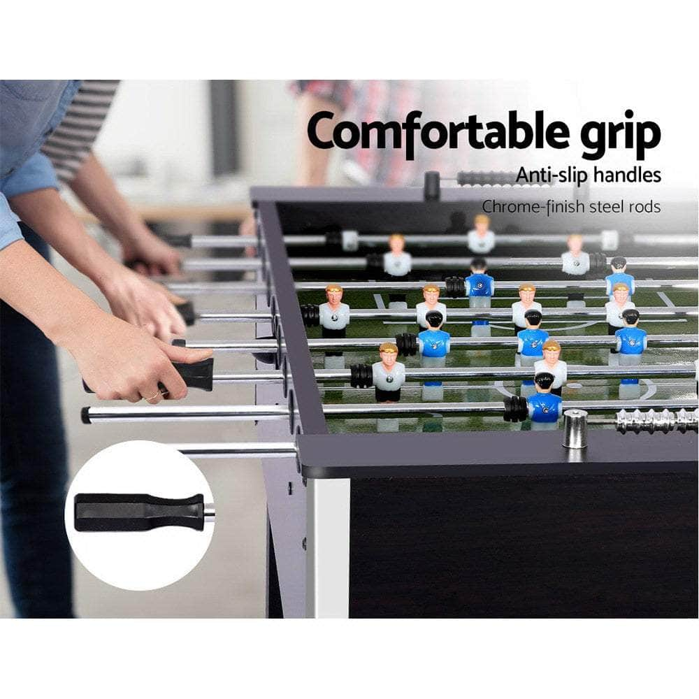 5Ft Black Soccer Table Foosball Football Game