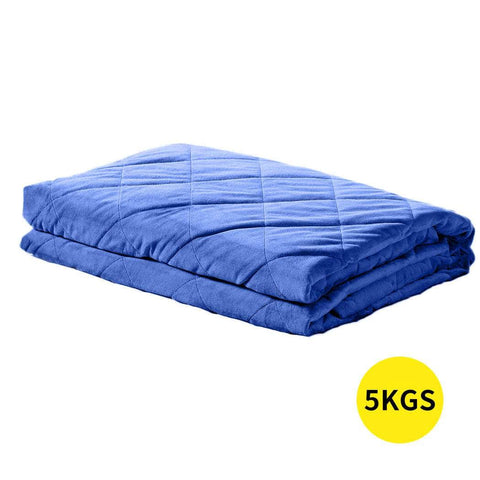 5KG Anti Anxiety Weighted Blanket Blue 5KGS