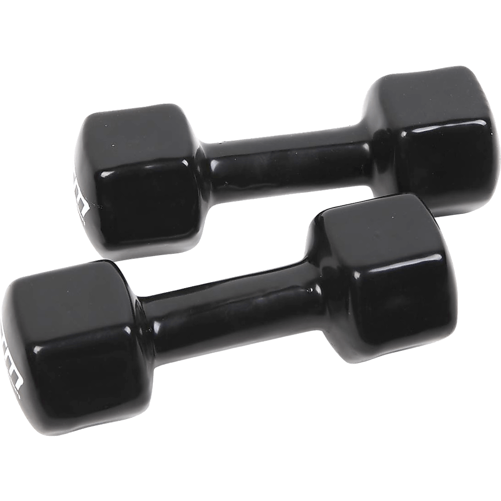 5Kg Dumbbells Pair Pvc Hand Weights Rubber Coated