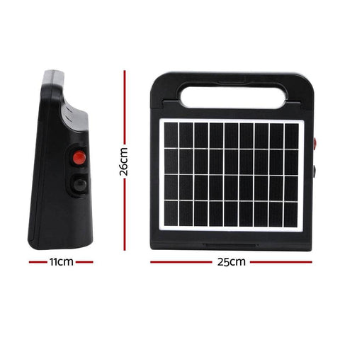 10km Electric Fence Energiser Solar Energizer Charger Farm Animal 0.3J