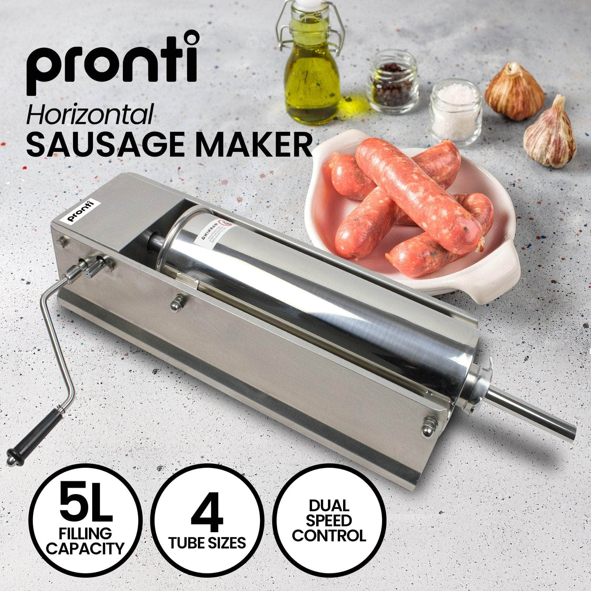 5L Stainless Steel Horizontal/Vertical Sausage Stuffer