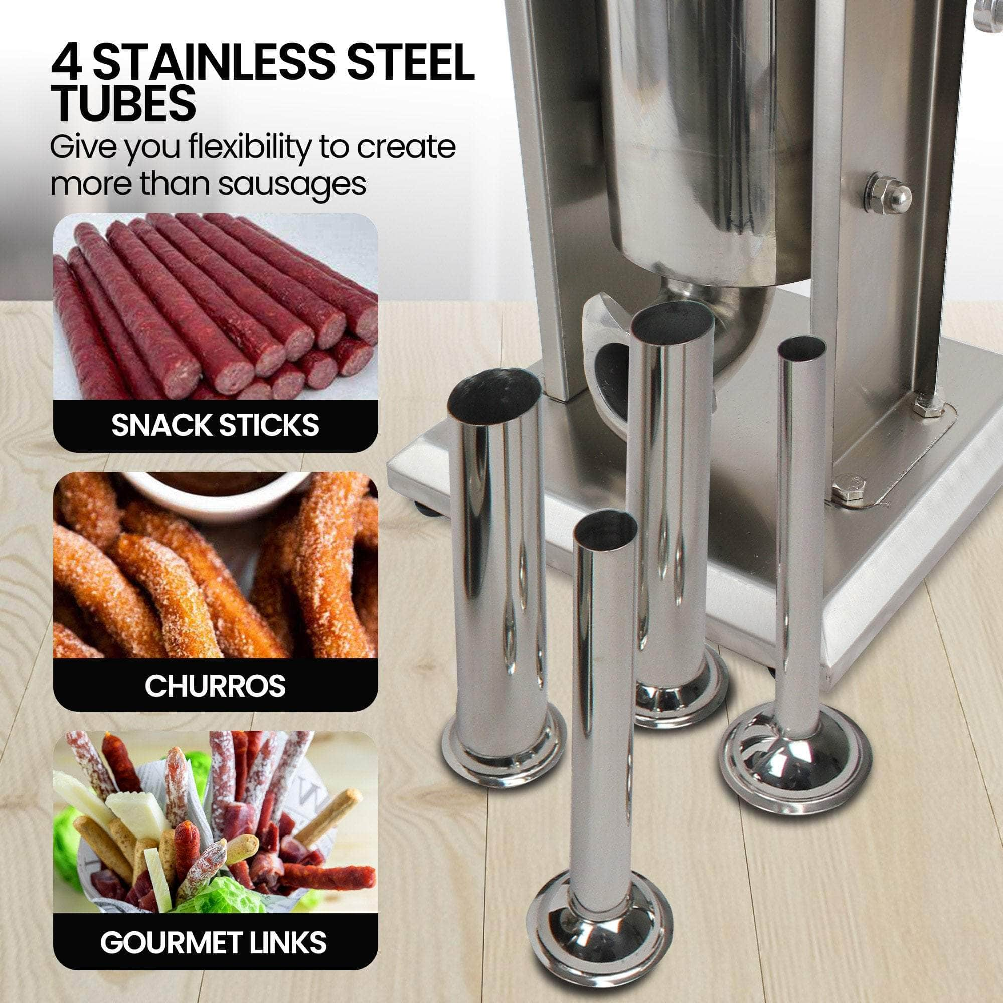 5L Stainless Steel Horizontal/Vertical Sausage Stuffer