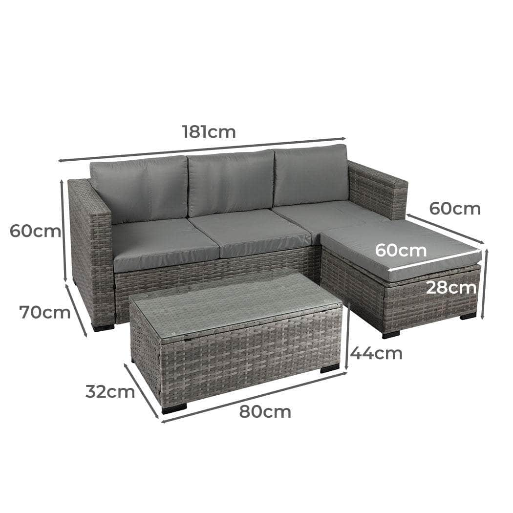 5pcs Outdoor Sofa Set Patio Furniture