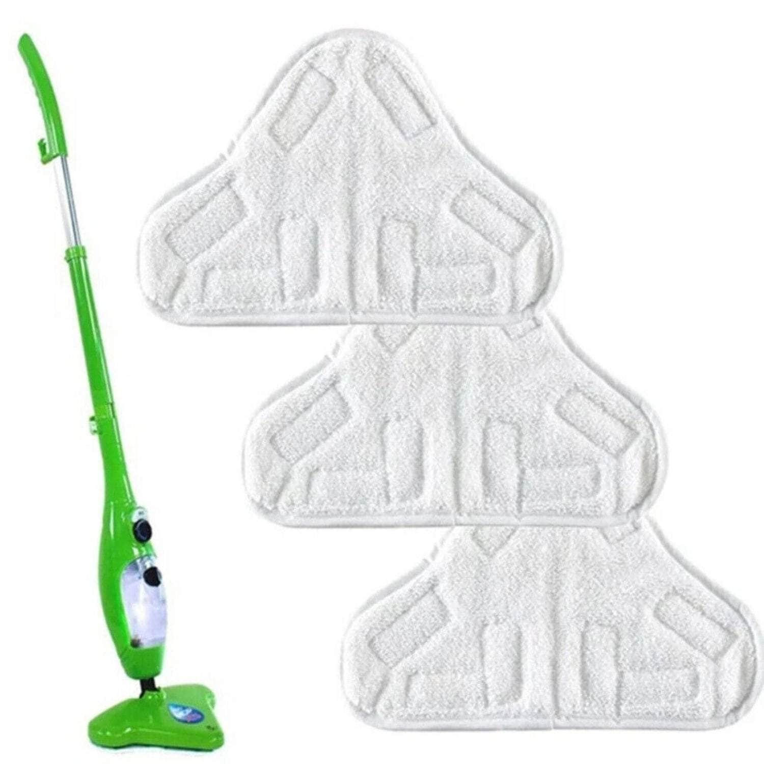 5PCS Stick On White Washable Cleaning Pads Microfiber For X5 Steam Mop