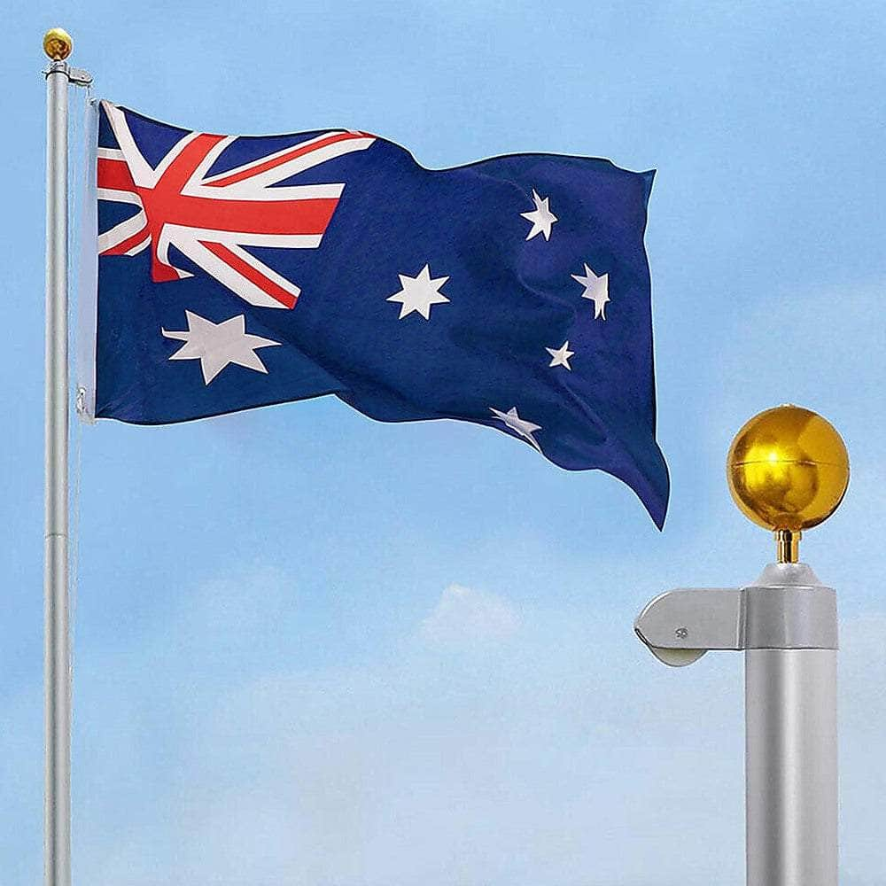 6.0M Flag Pole Full Set / Kit W Australian Flag