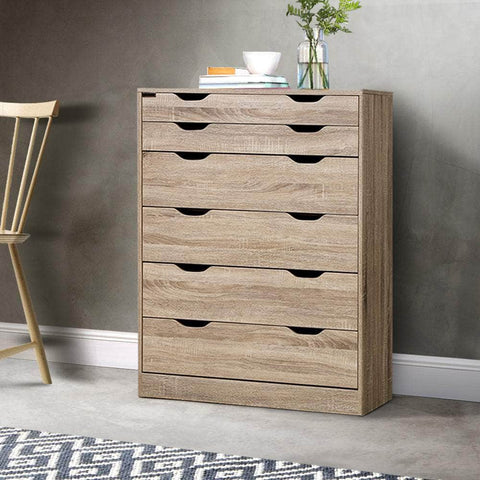 6 Chest Of Drawers - Myla Oak