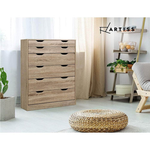 6 Chest Of Drawers - Myla Oak