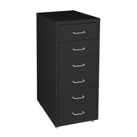 6 Drawer Office Cabinet Drawers Black