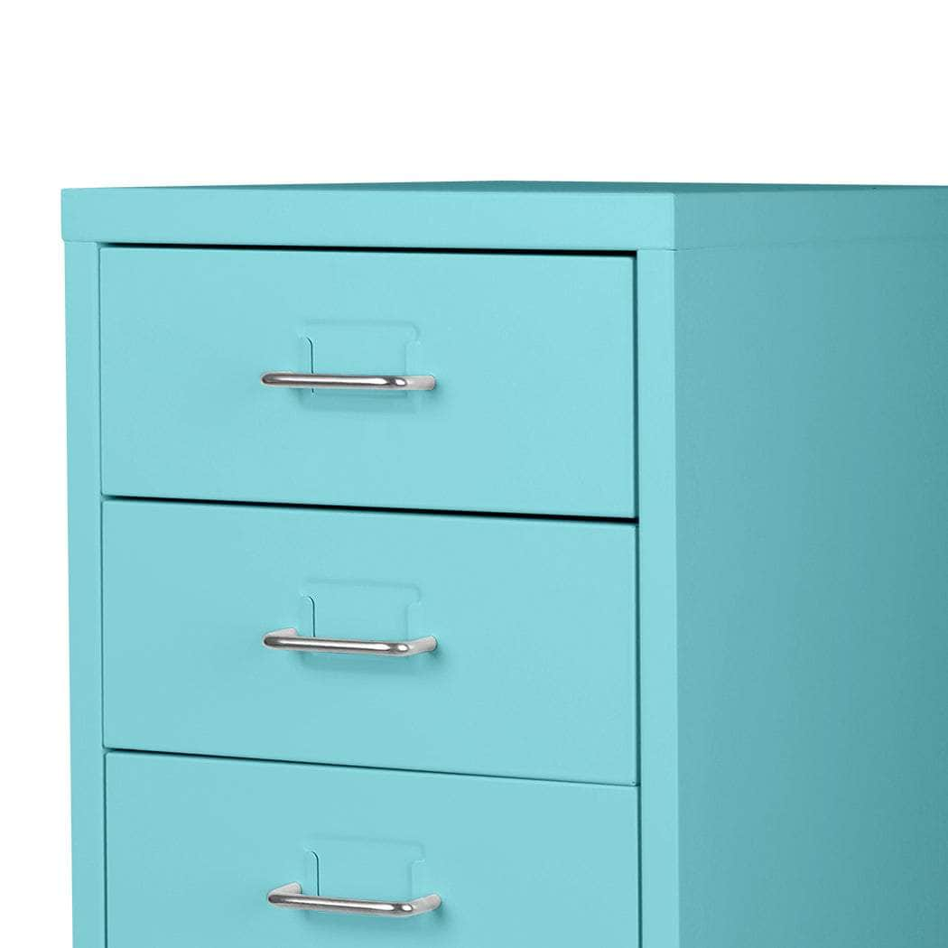 6 Drawer Office Cabinet Drawers Turquoise