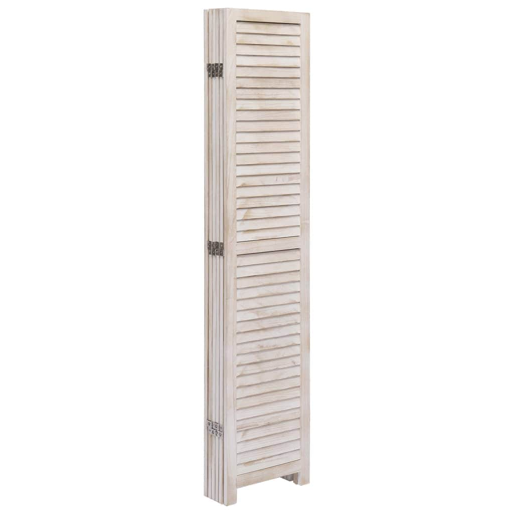 6-Panel Room Divider White