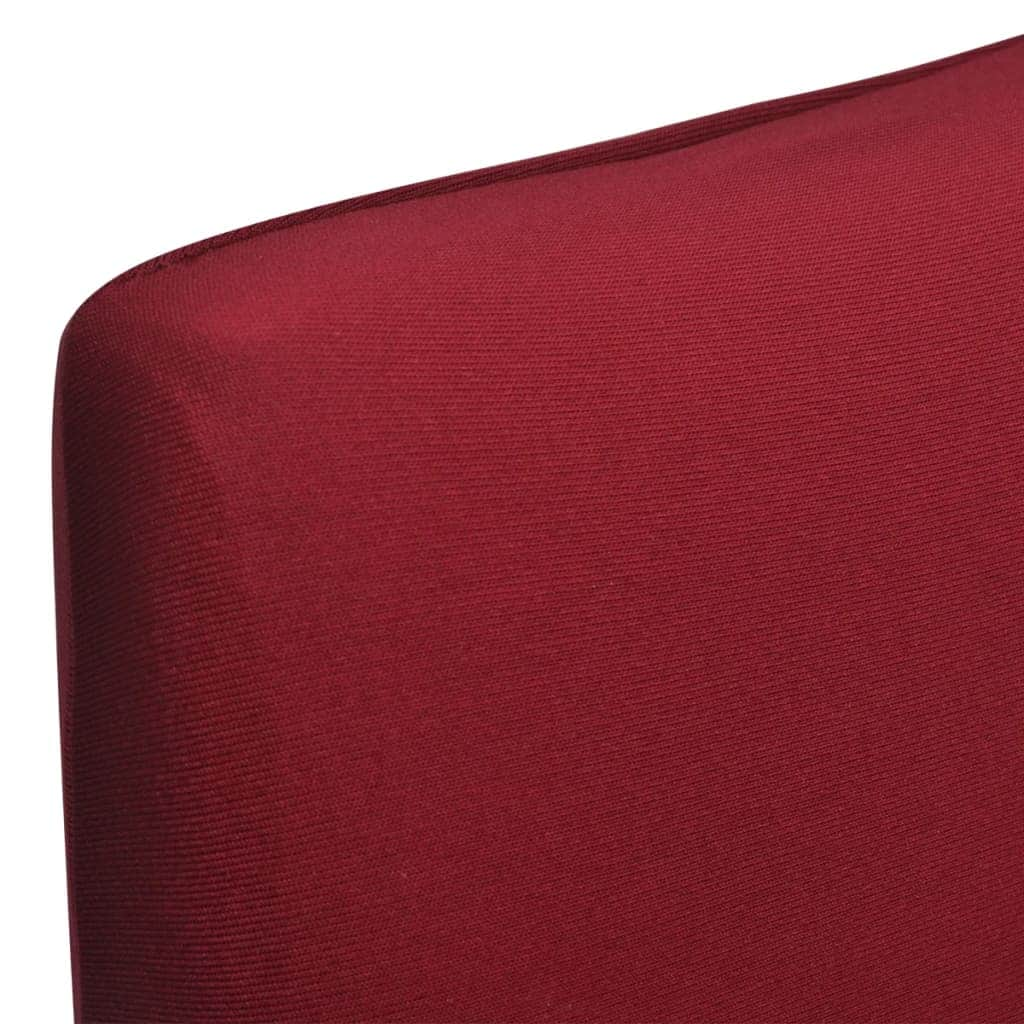 6 pcs Bordeau Straight Stretchable Chair Cover