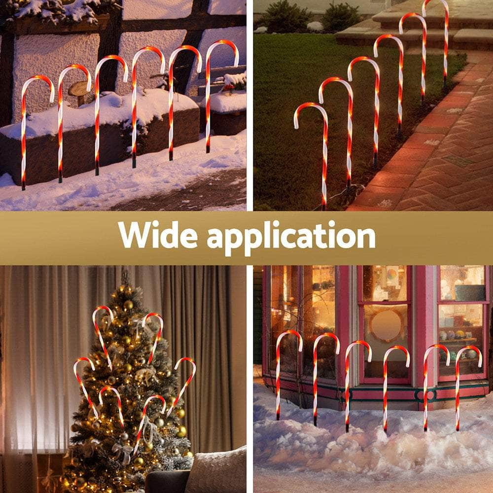 6 PCS Christmas Lights Path Ground Light Garden Decorations 42 LED